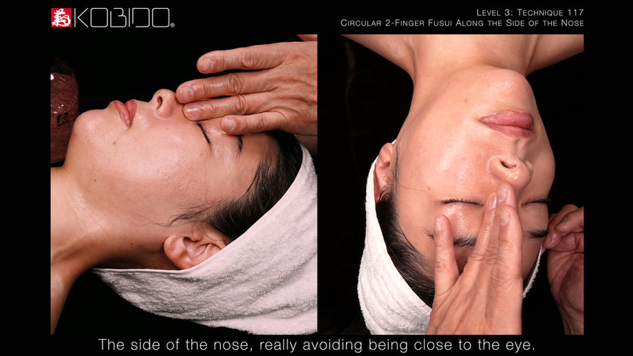 Technique 117: Circular 2-Finger Fusui Along the Side of the Nose